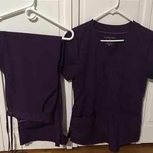 Purple label scrub set